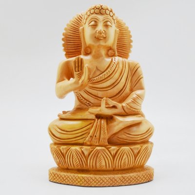 Whitewood Buddha (Sitting Position)