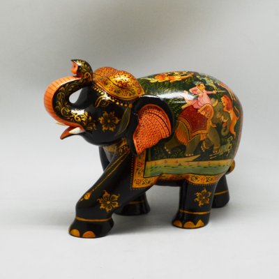 Elephant With Miniature Painting 