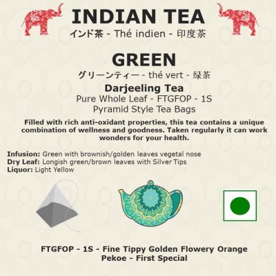 Darjeeling Green Tea Bags