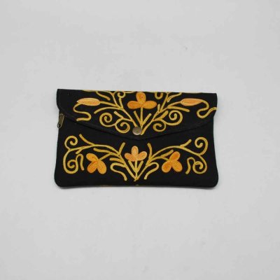 Flap Purse With Ari embroidery Work