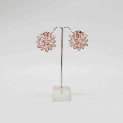 Stud Earring With Zircon Stone