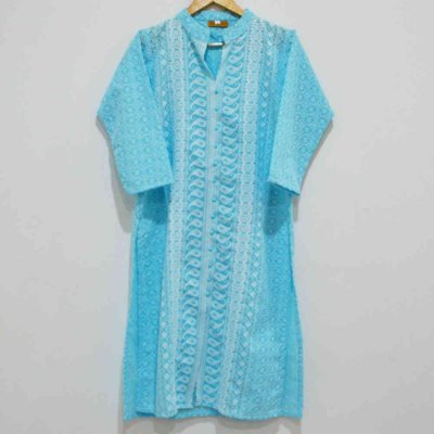 Cotton Chikan Kurta Women