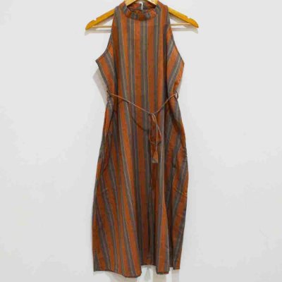 Cotton Handloom Sleeveless Pocket Dress