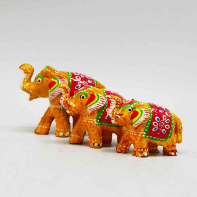 Lac Elephant Set of 3