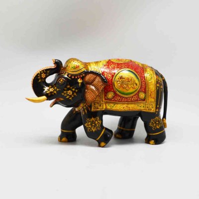 Wood Elephant (Embossed Painted) 