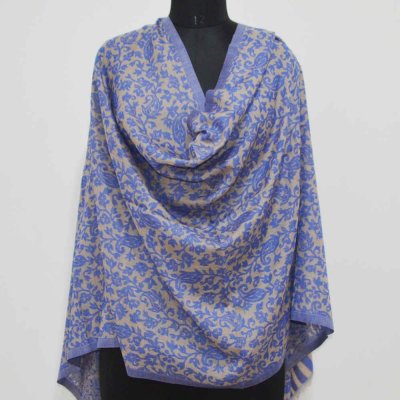 Fine wool single Kani Wrap /Stole