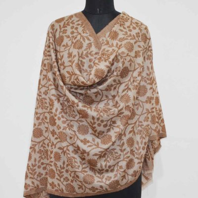 Fine wool single Kani Wrap /Stole