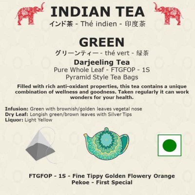 Darjeeling Green Tea Bags