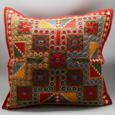 Embroidery Cotton Cushion Cover