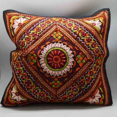 Embroidery Cotton Cushion Cover 