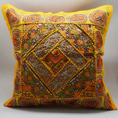 Cotton Cushion Cover with Patch Work 