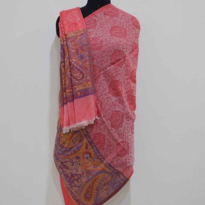 Pure Pashmina Kani Palla Wrap / Stole