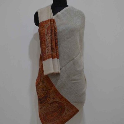 Pure Pashmina Kani Palla Wrap / Stole