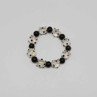 Elastic Bracelet with Glass Beads
