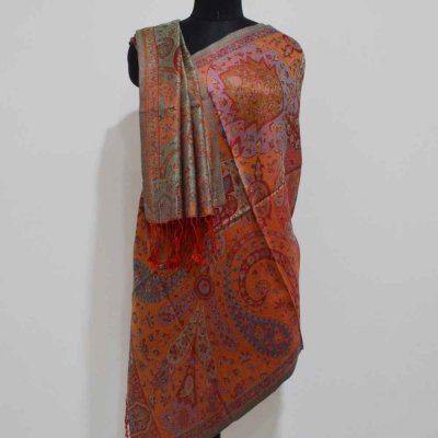 Silk Kani Gold Weave Wrap / Stole