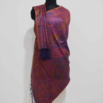 Silk Kani Gold Weave Wrap / Stole