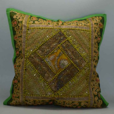 Cotton Cushion Cover with Patch Work 