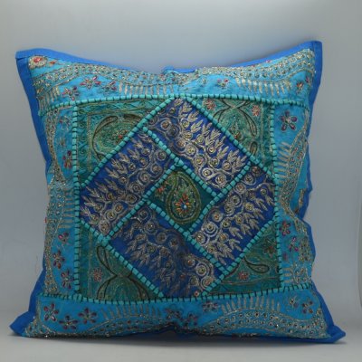 Cotton Cushion Cover with Patch Work 