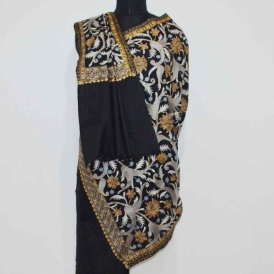 Fine wool Silky Jamawar Zari Wrap / Stole