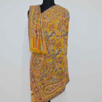Fine Wool All Over Kani Wrap / Stole