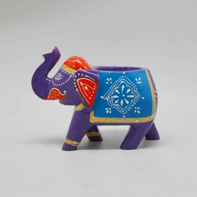 Elephant T- Light Holder (Without Candle)