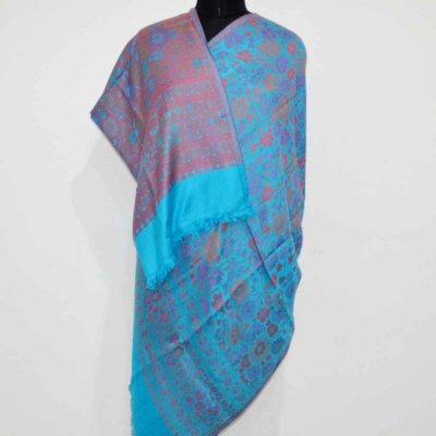  Modal Silk Blend Phulkari Stole/ Wrap