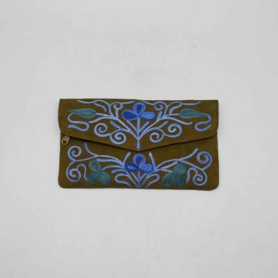 Flap Purse With Ari embroidery Work