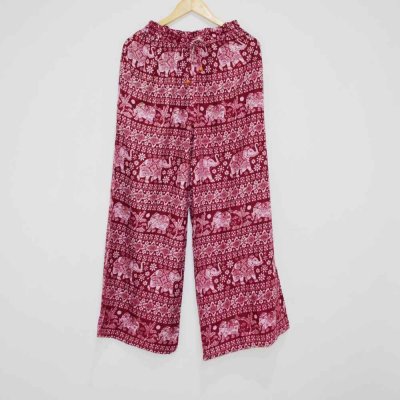 Rayon Harem Pant / Trouser With Elephant Print 