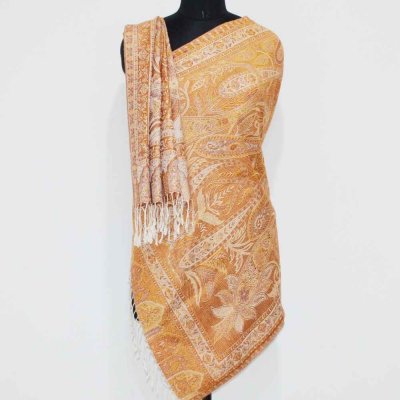 Silk Kani Gold Weave Wrap / Stole