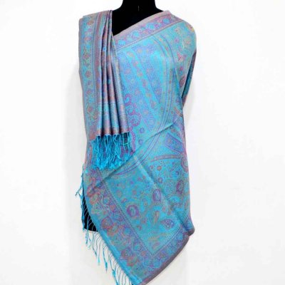 Silk Kani Gold Weave Wrap / Stole