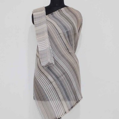 Fine Wool Multi Stripe Wrap/ Stole