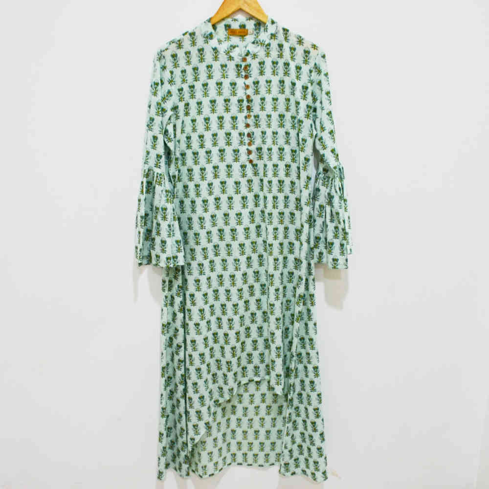 Cotton Kurta with Pallazo | 121023 - 2 | Craft House India