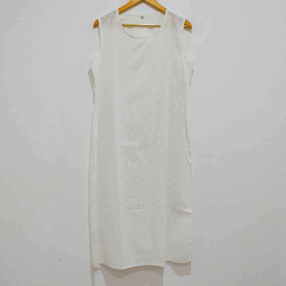 Cotton Dress with Pallazo | 121022 - 05SET13 | Craft House India