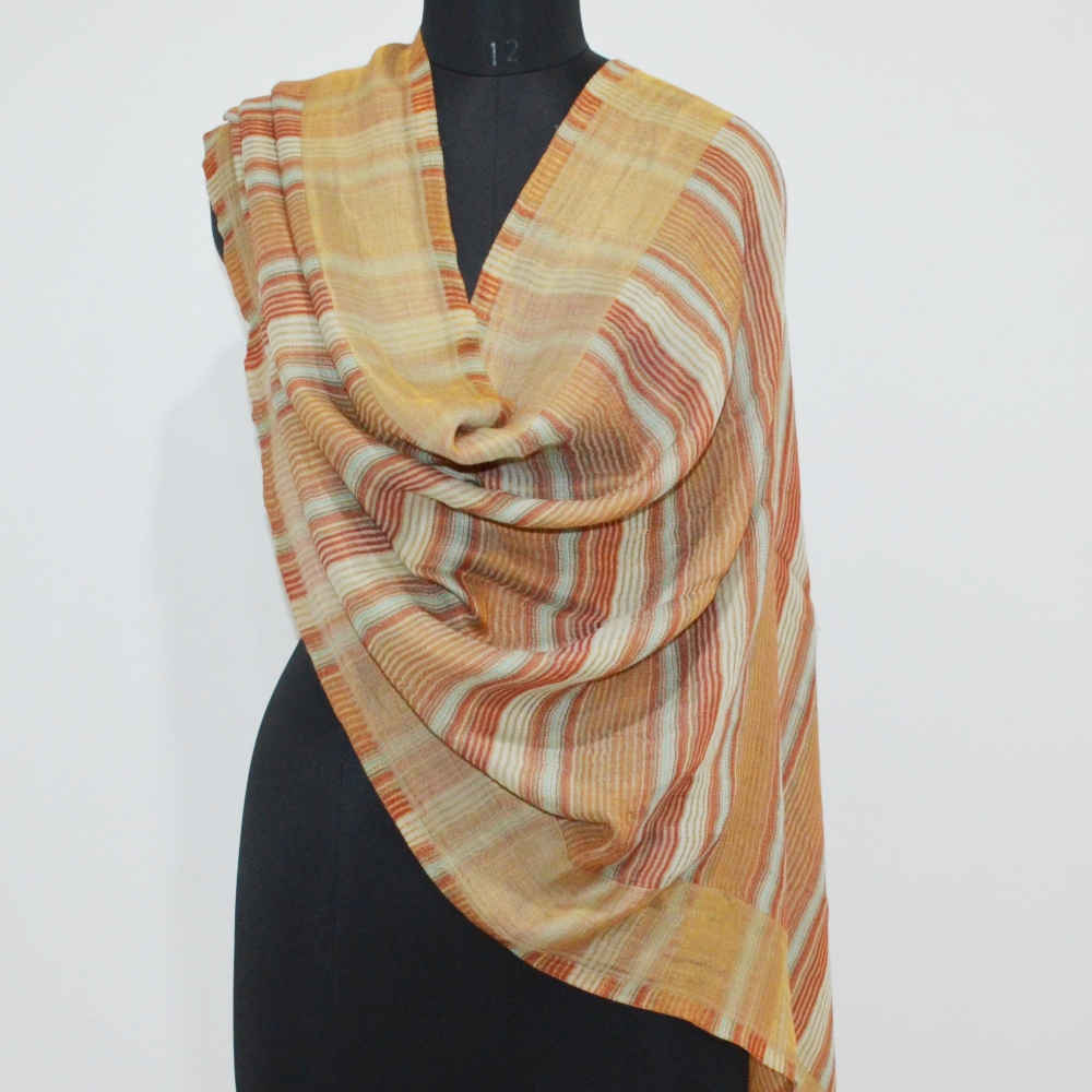 Zari dyeing On Fine Wool Wrap / Stole | 478023 - 1(02PW1305) | Craft ...