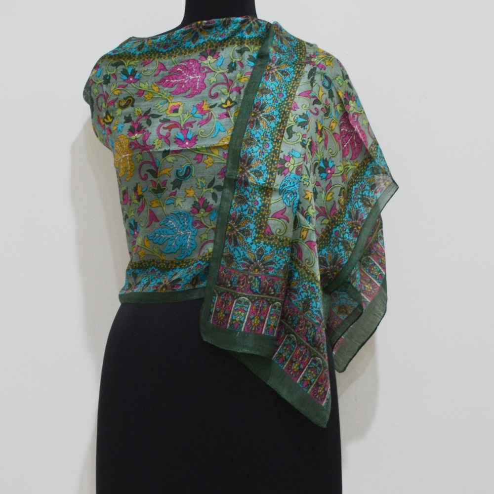 Pure Silk Scarf | 372014 - 7 (03SA1003) | Craft House India