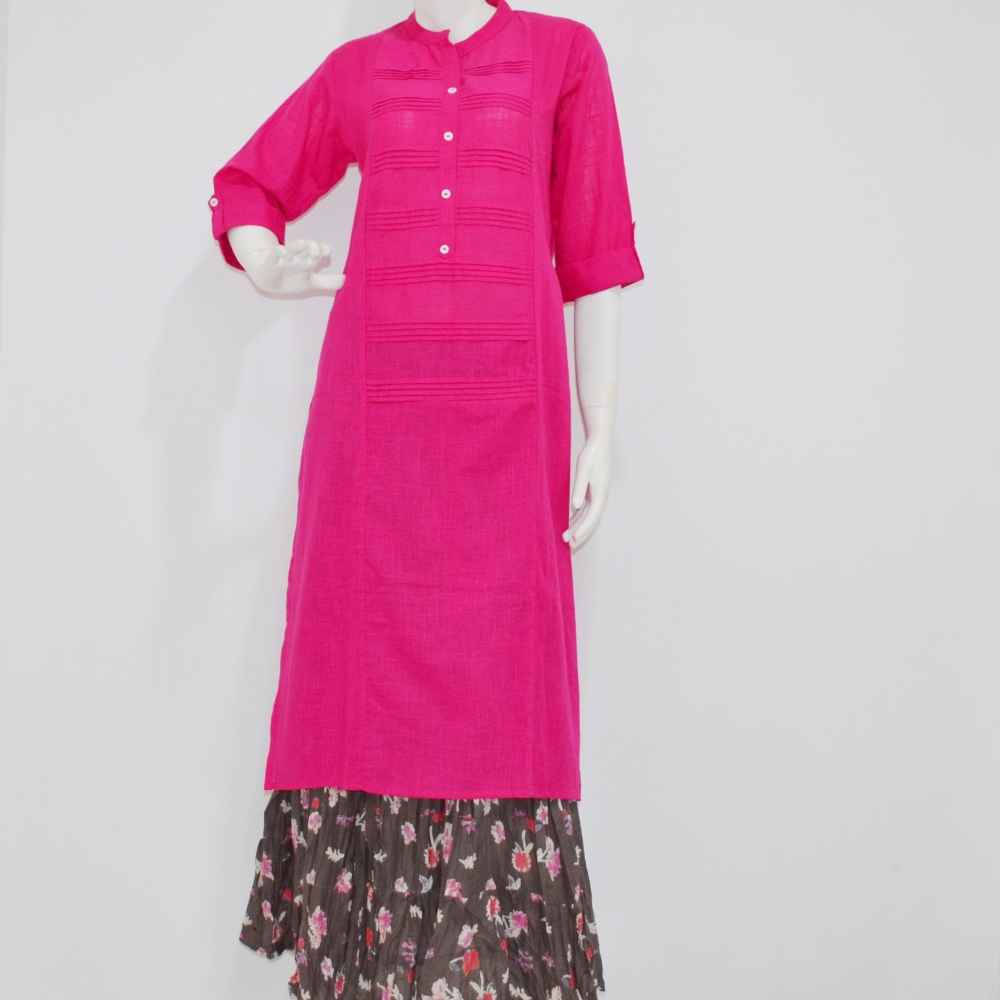 Cotton Kurta with Skirt Set | 111022 - 1 | Craft House India